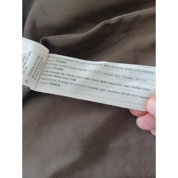 Abercrombie & Fitch chocolate brown faux suede miniskirt 4 wrap grommet boho A&F - Picture 5 of 9